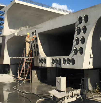 江岸压浆料施工流程及注意事项